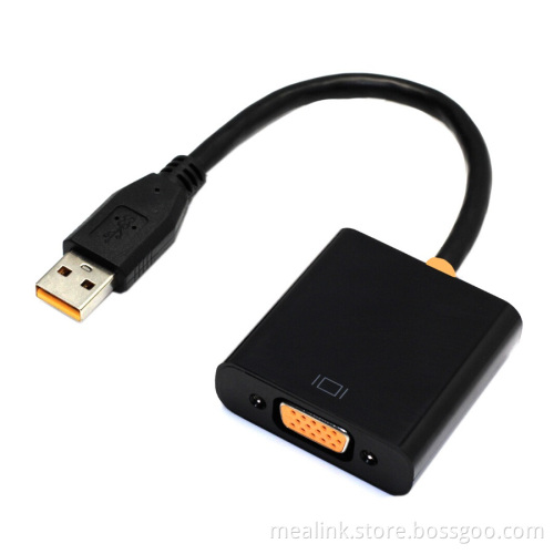 USB Male to VGA Female Convert Cable USB 3.0 to VGA Cable Adapter